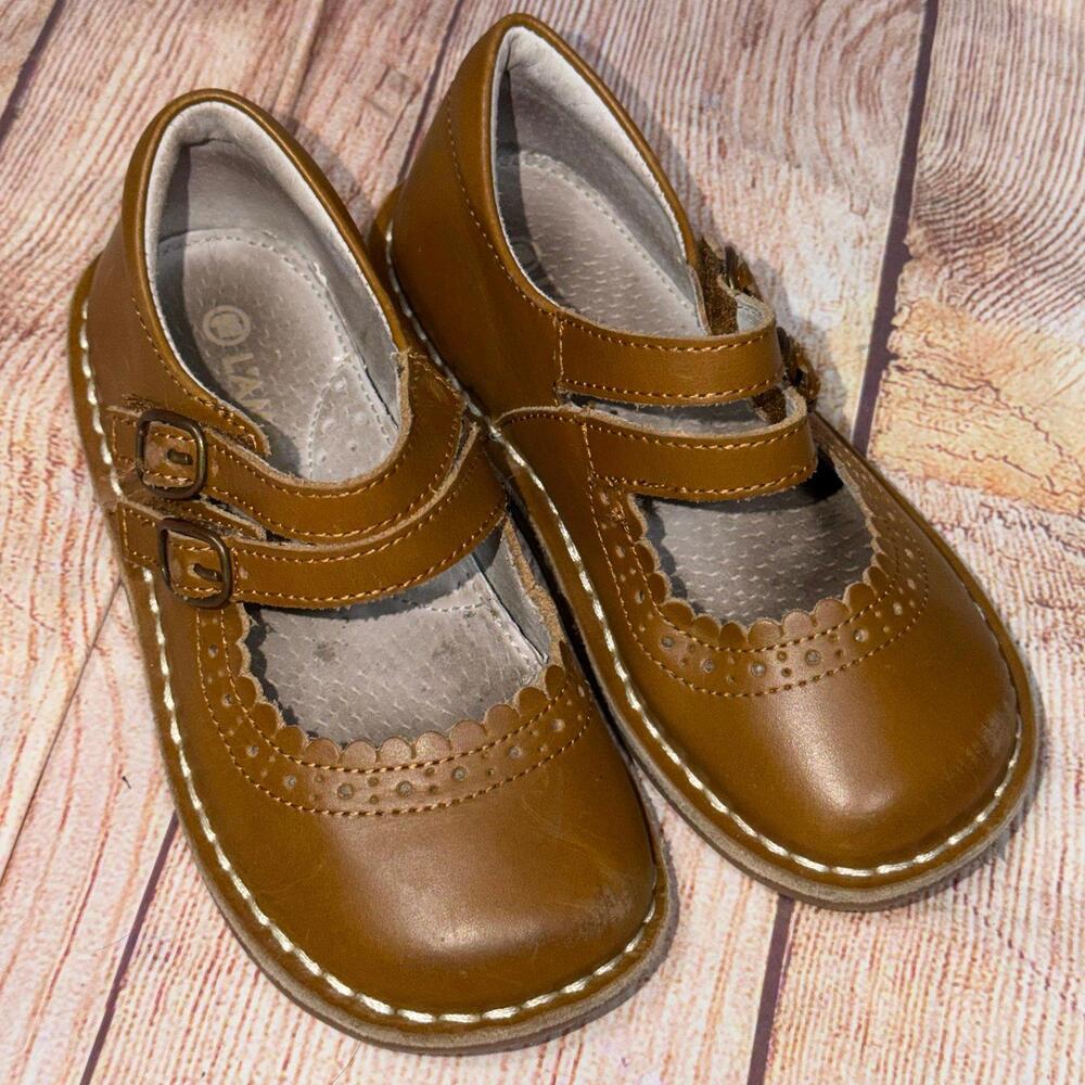 L'Amour Brown Mary Jane Shoes Size 11